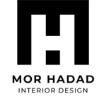 לוגו שחור-לבן עם הכיתוב "MOR HADAD INTERIOR DESIGN".