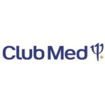לוגו כחול של Club Med על רקע לבן.